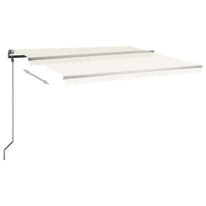 Standmarkise Manuell Einziehbar 450x300 cm Creme