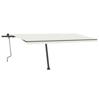 Standmarkise Manuell Einziehbar 500x300 cm Creme