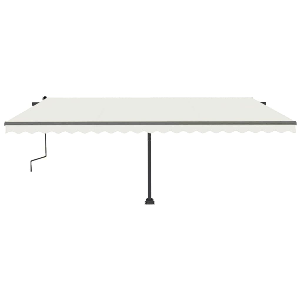 Standmarkise Manuell Einziehbar 500x300 cm Creme