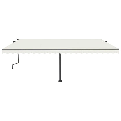 Standmarkise Manuell Einziehbar 500x300 cm Creme