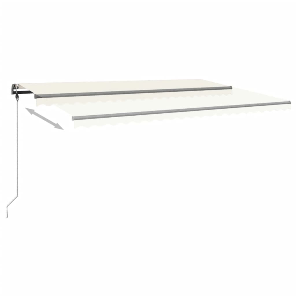 Standmarkise Manuell Einziehbar 500x300 cm Creme