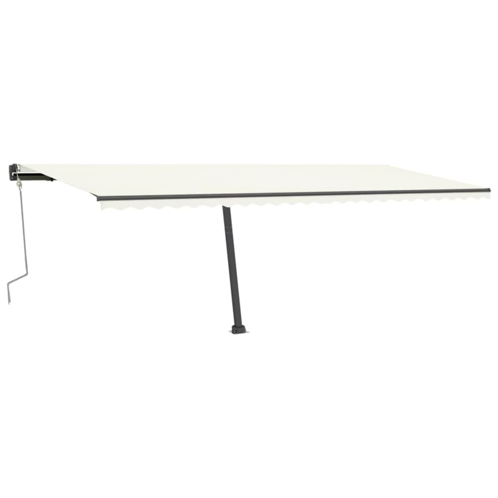 Standmarkise Manuell Einziehbar 600x300 cm Creme