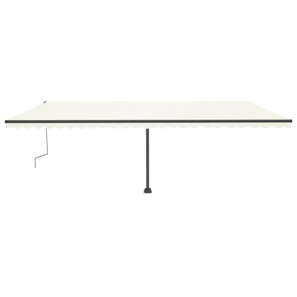 Standmarkise Manuell Einziehbar 600x300 cm Creme