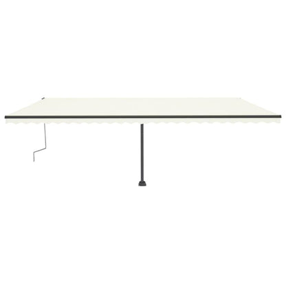 Standmarkise Manuell Einziehbar 600x300 cm Creme