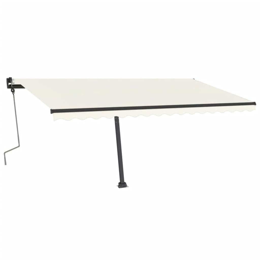 Standmarkise Manuell Einziehbar 400x350 cm Creme