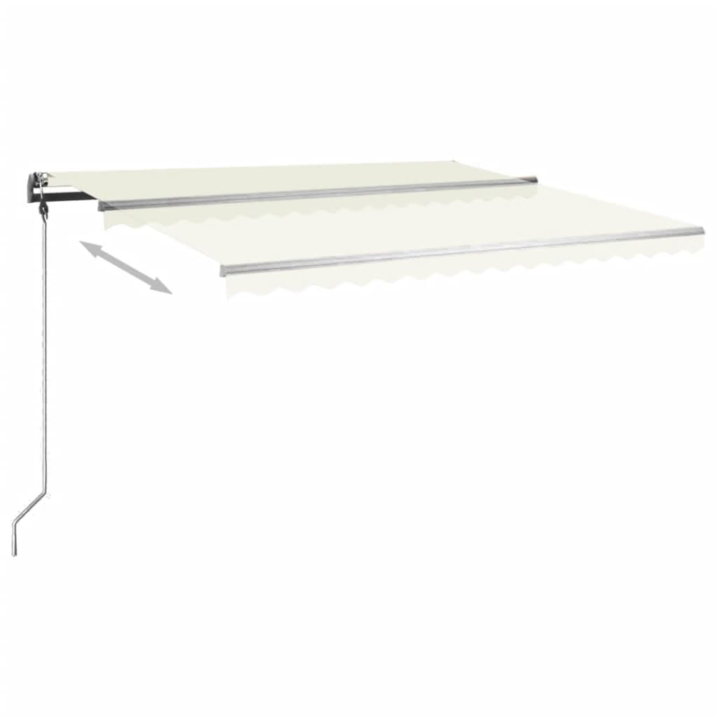 Standmarkise Manuell Einziehbar 400x350 cm Creme