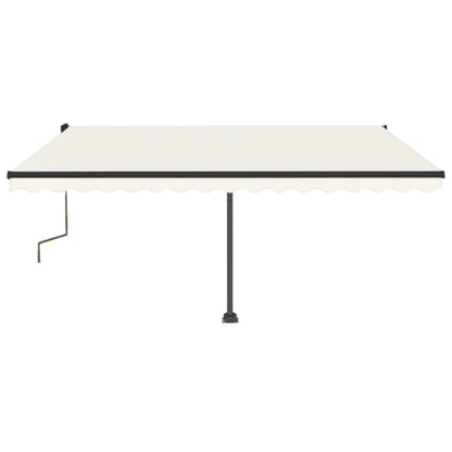 Standmarkise Manuell Einziehbar 450x350 cm Creme