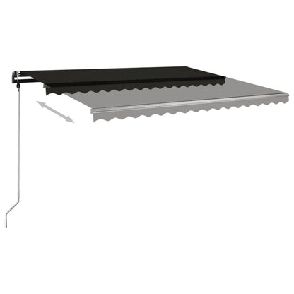 Standmarkise Manuell Einziehbar 450x350 cm Anthrazit