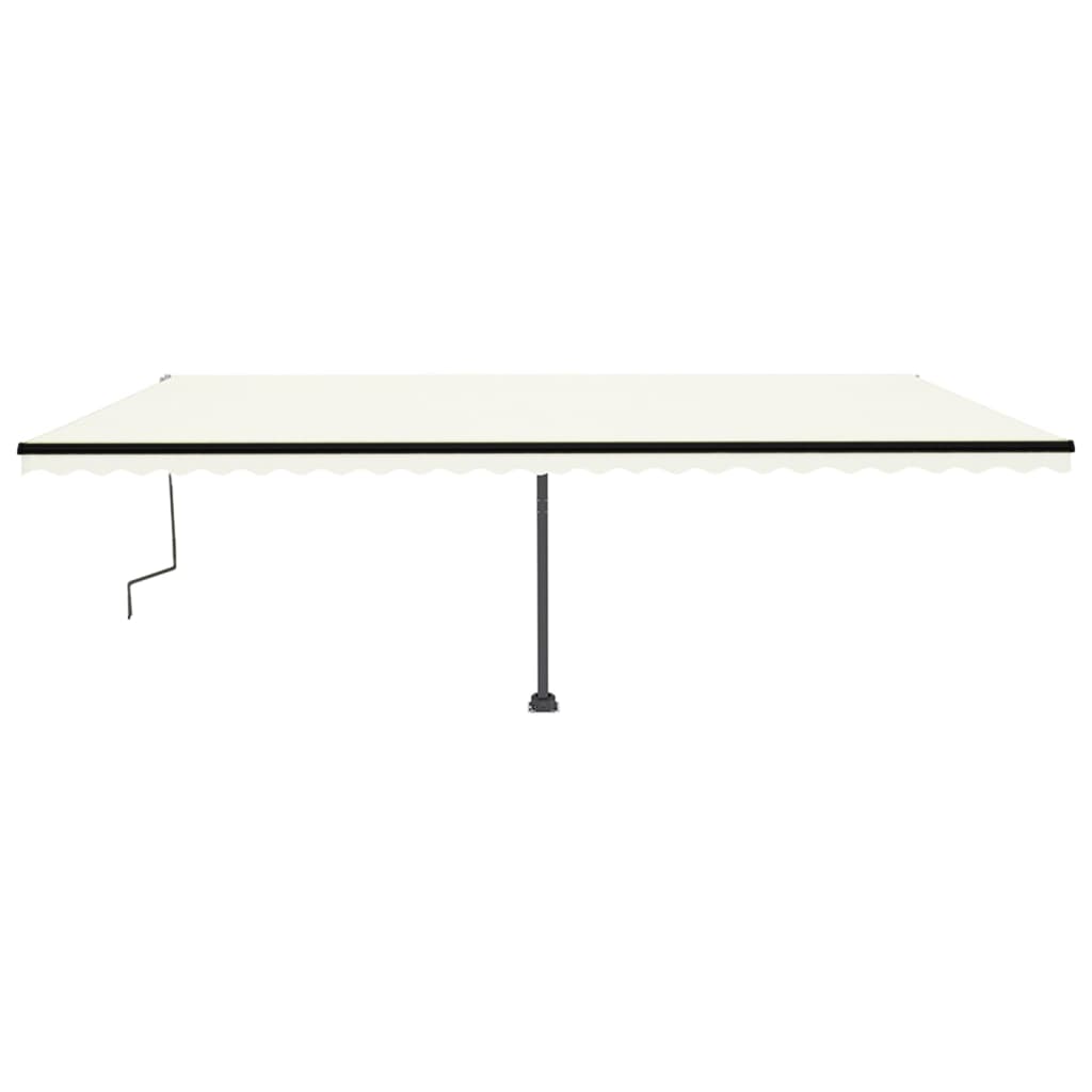 Standmarkise Manuell Einziehbar 600x350 cm Creme