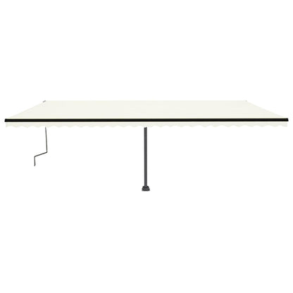 Standmarkise Manuell Einziehbar 600x350 cm Creme