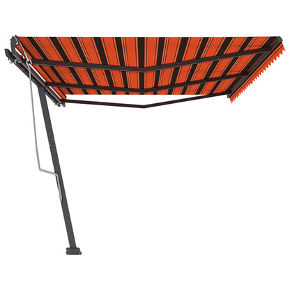 Standmarkise Manuell Einziehbar 600x350 cm Orange/Braun