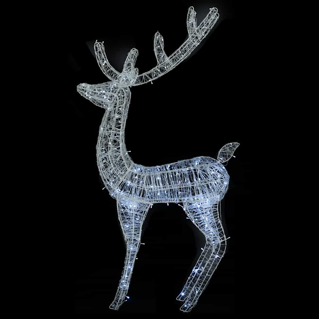 LED-Rentier XXL Acryl Weihnachtsdeko 250 LED 180 cm Kaltweiß