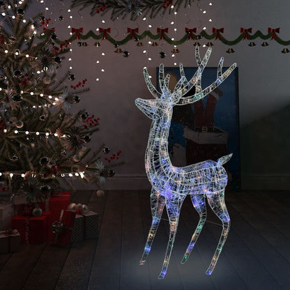 LED-Rentier XXL Acryl Weihnachtsdeko 250 LED 180 cm Mehrfarbig