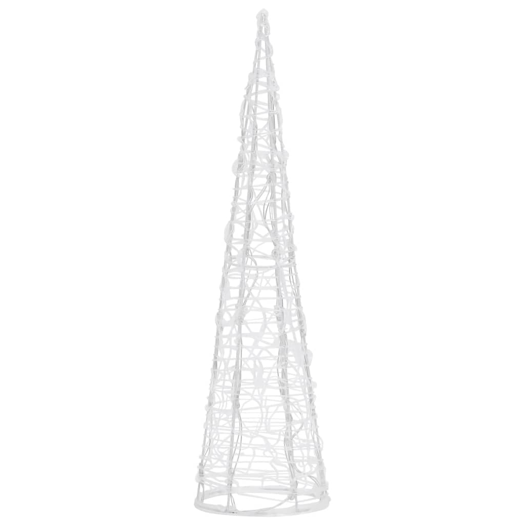 LED-Kegel Acryl Weihnachtsdeko Pyramide Blau 60 cm