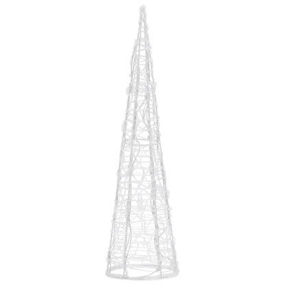 LED-Kegel Acryl Weihnachtsdeko Pyramide Blau 60 cm