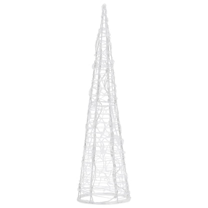 LED-Kegel Acryl Weihnachtsdeko Pyramide Bunt 60 cm