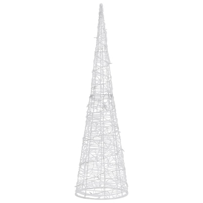 LED-Kegel Acryl Weihnachtsdeko Pyramide Bunt 90 cm