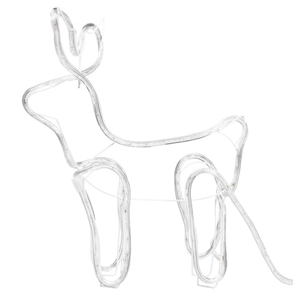 Decorazione natalizia renna e slitta da esterno 252 LED