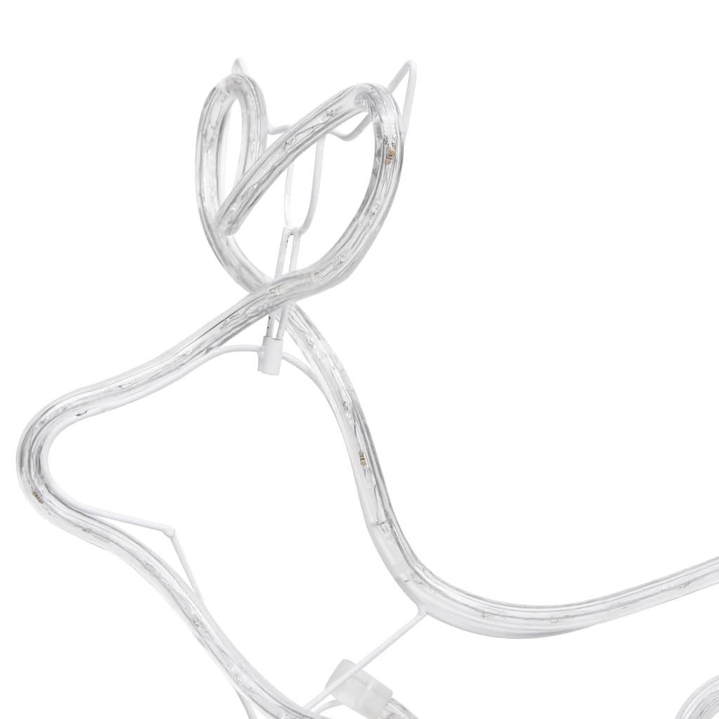 Decorazione natalizia renna e slitta da esterno 252 LED