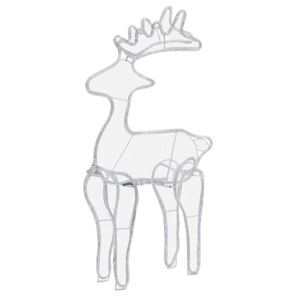 Rentier Weihnachtsdekoration mit Mesh 306 LEDs 60x24x89 cm