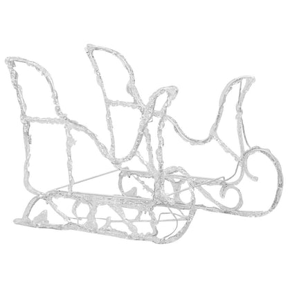 Rentiere & Schlitten Weihnachtsdekoration 160 LEDs 130 cm Acryl