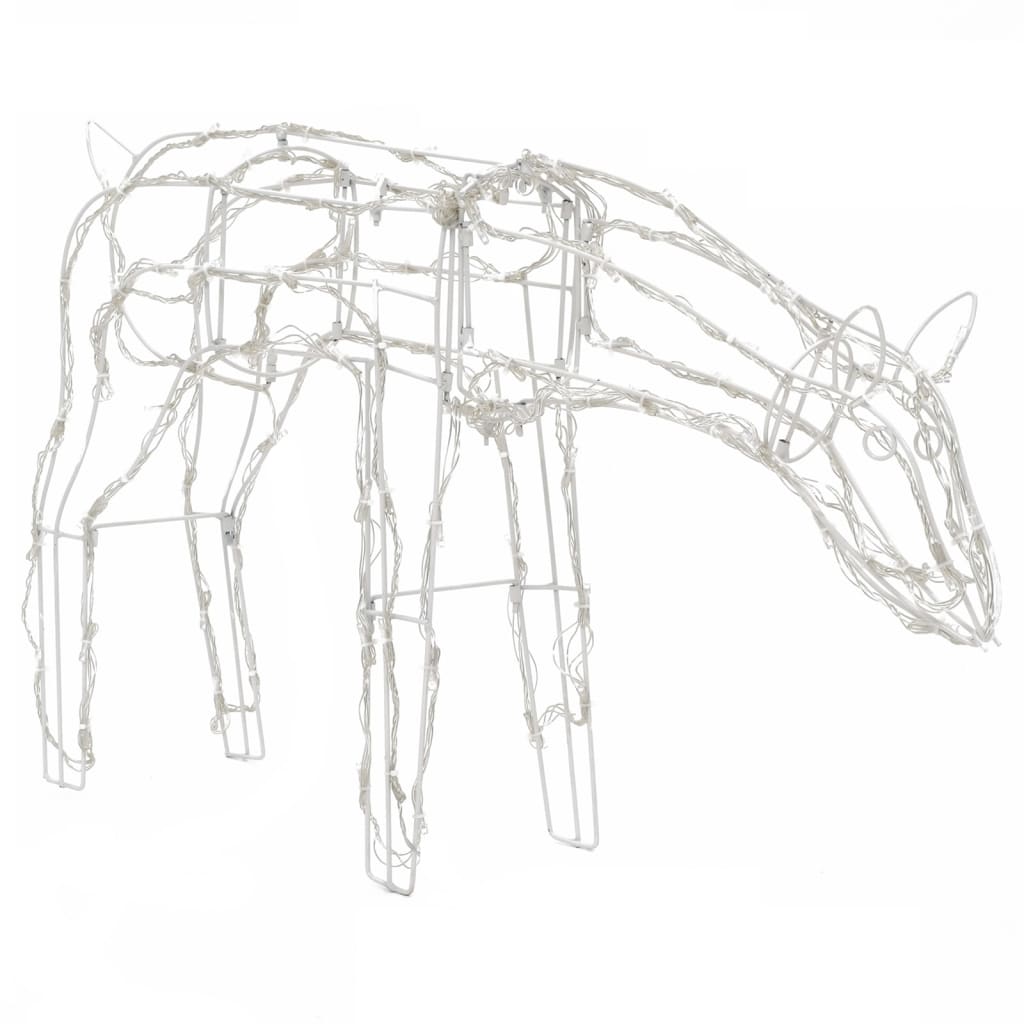 3-tlg. LED-Rentiere Set Weihnachtsdeko 229 LEDs