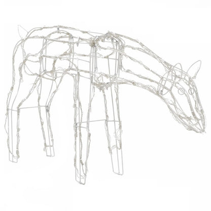 3-tlg. LED-Rentiere Set Weihnachtsdeko 229 LEDs