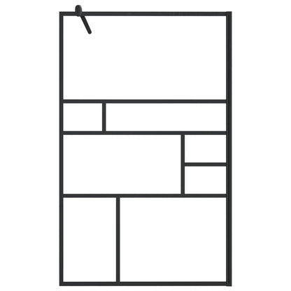 Duschwand für Begehbare Dusche mit Klarem ESG Glas 100x195 cm