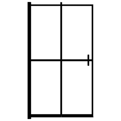 Faltbare Duschkabine ESG Schwarz 100x140 cm