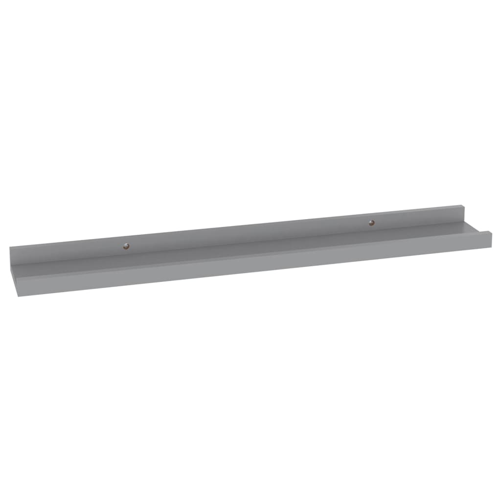 Wandregale 4 Stk. Grau 60x9x3 cm