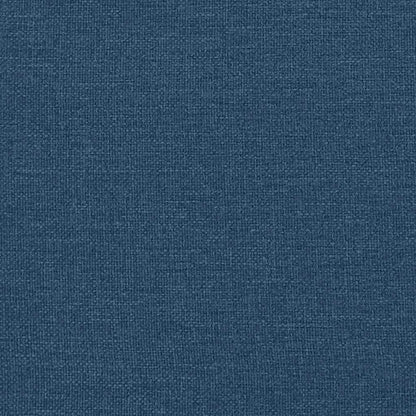 Schaukelsessel mit Hocker Blau Stoff