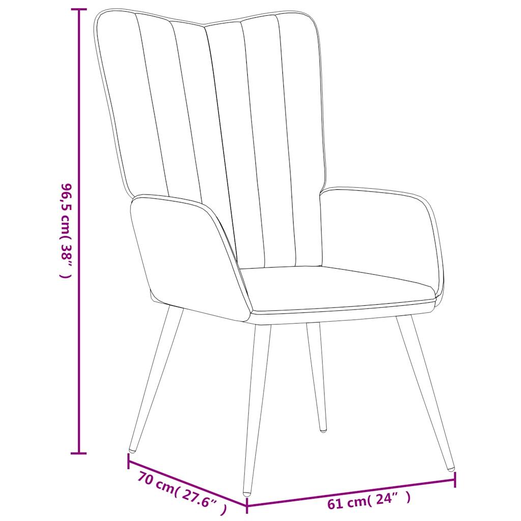 Relaxsessel mit Hocker Dunkelgrün Samt