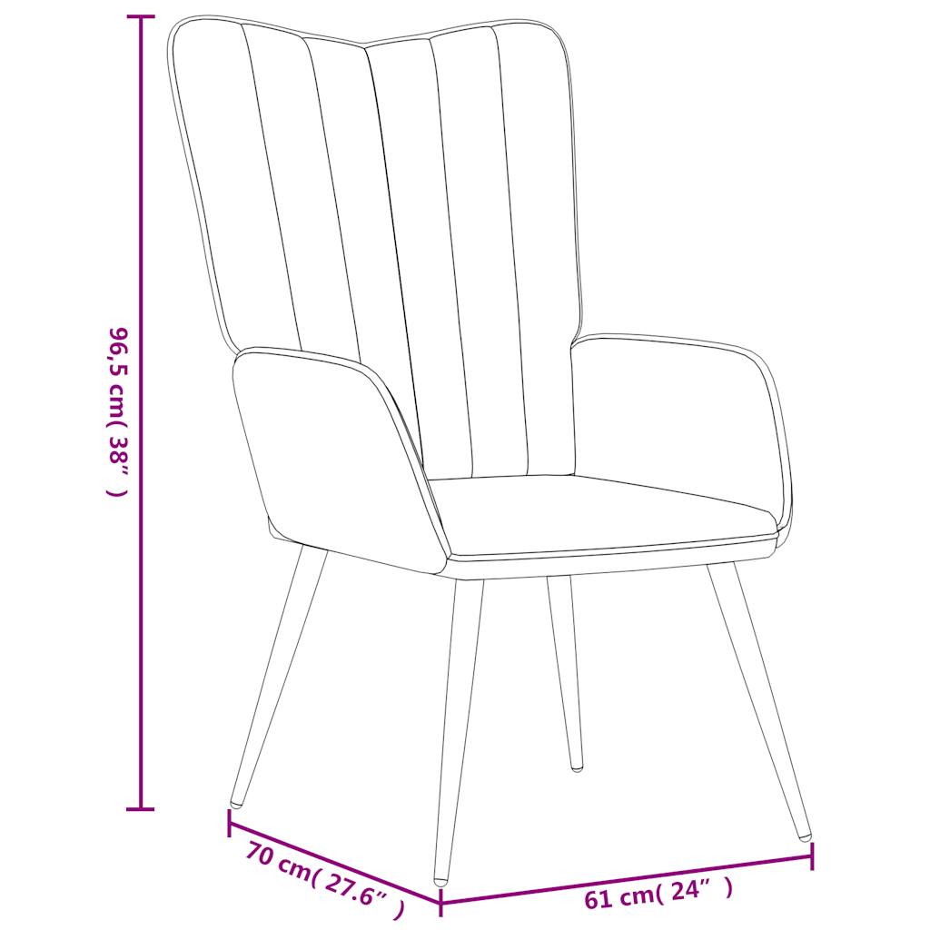 Relaxsessel mit Hocker Senfgelb Samt