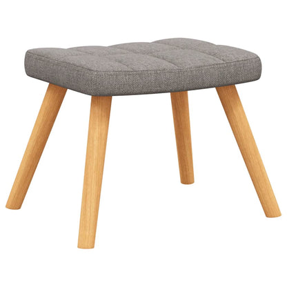 Relaxsessel mit Hocker Taupe Stoff