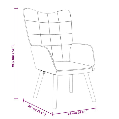 Relaxsessel mit Hocker Taupe Stoff