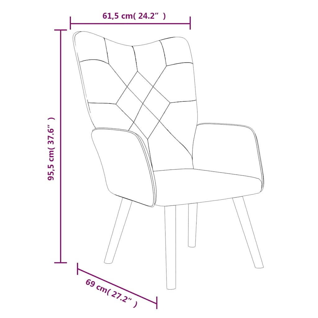 Relaxsessel mit Hocker Patchwork Stoff