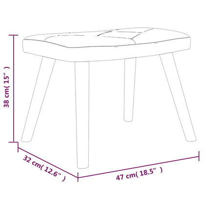 Relaxsessel mit Hocker Patchwork Stoff