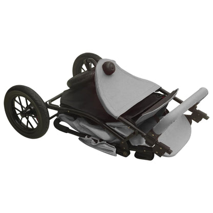 Kinderwagen Hellgrau Stahl