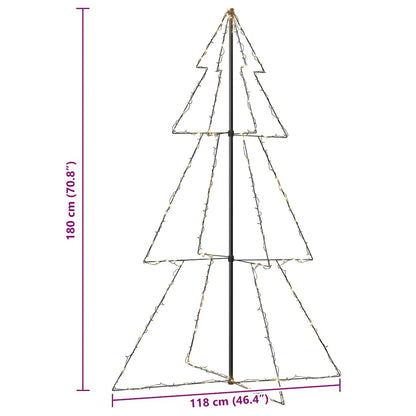Weihnachtsbaum in Kegelform 240 LEDs Indoor Outdoor 118x180 cm