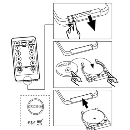 Lichterketten Stern und Mond Fernbedienung 345 LED Blau