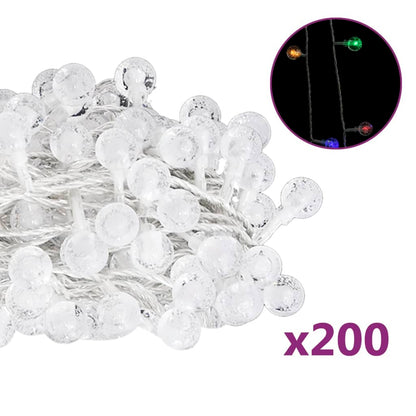 Lichterkette Kugeln 20 m 200 LED Mehrfarbig 8 Funktionen