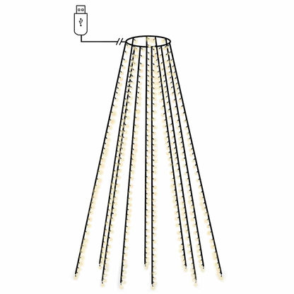 Weihnachtsbaum-Beleuchtung 500 LEDs Kaltweiß 500 cm