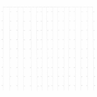 LED-Lichtervorhang 3x3 m 300 LED Kaltweiß 8 Funktionen