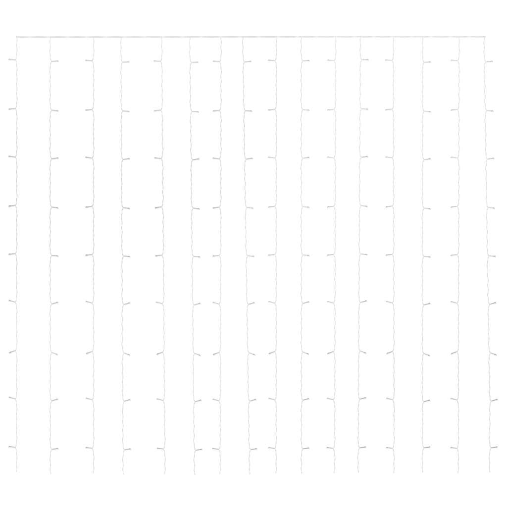 LED-Lichtervorhang 3x3 m 300 LED Blau 8 Funktionen