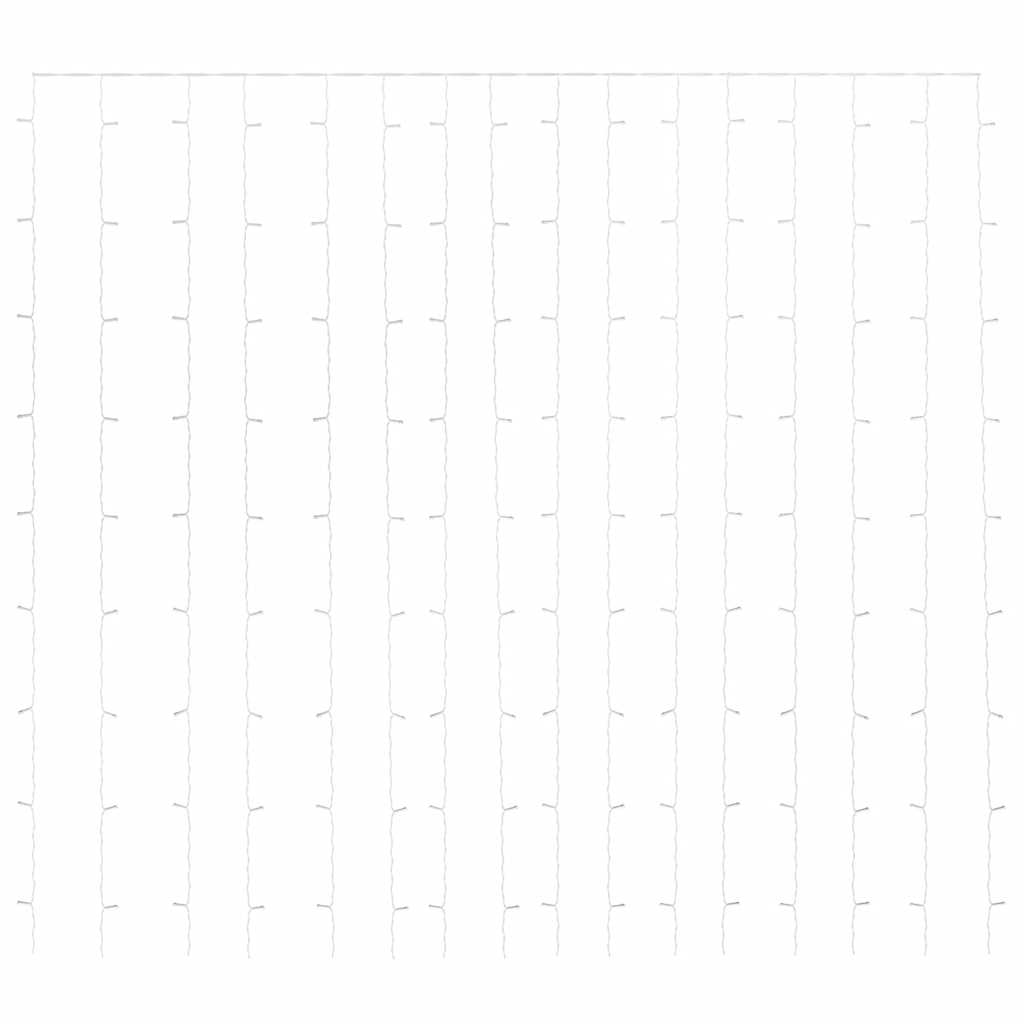 LED-Lichtervorhang 3x3 m 300 LED Bunt 8 Funktionen