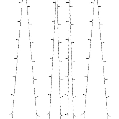 Solar-Lichterketten 5 Stk. 5x200 LED Blau Innen Außen