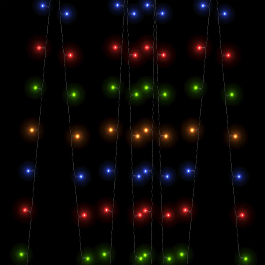 Catena luminosa solare, 5 pezzi, 5x200 LED, multicolore, per uso interno/esterno