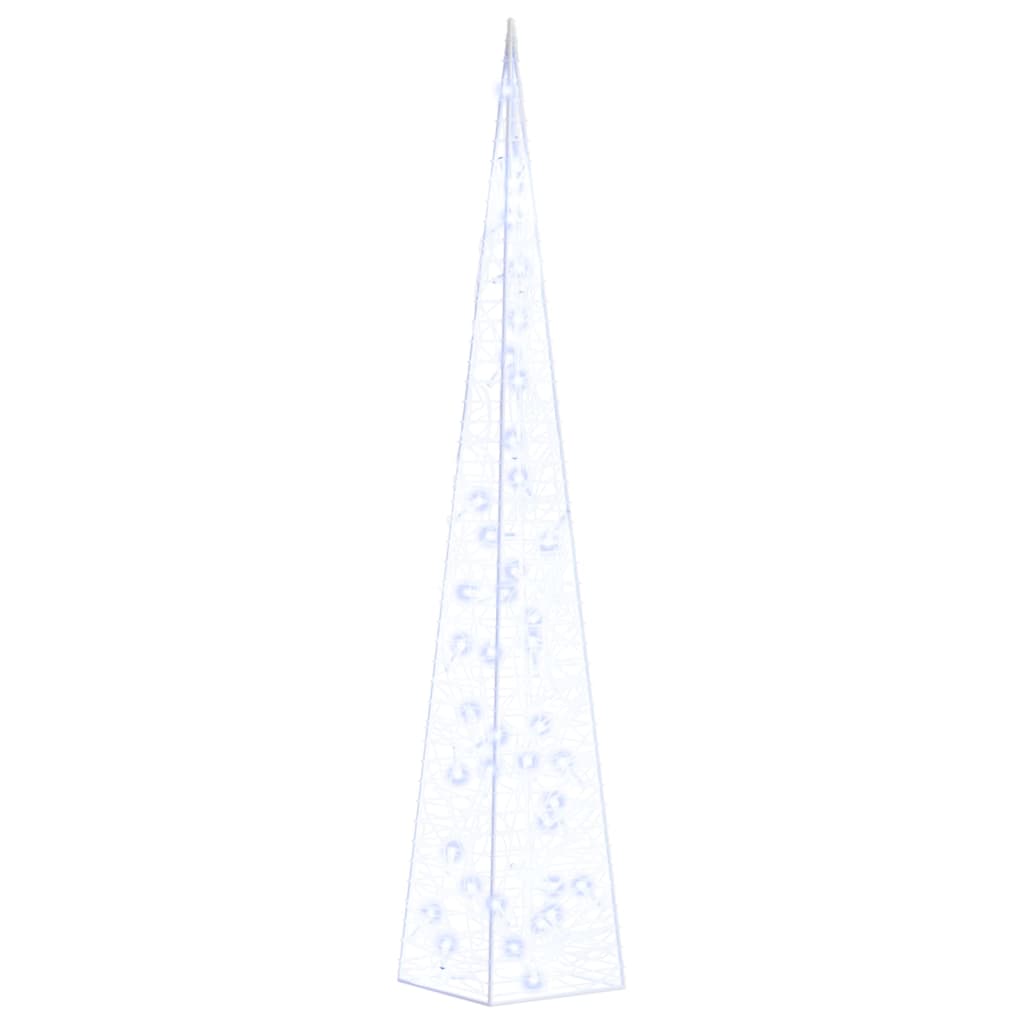 LED-Leuchtkegel Acryl Deko Blau 90 cm