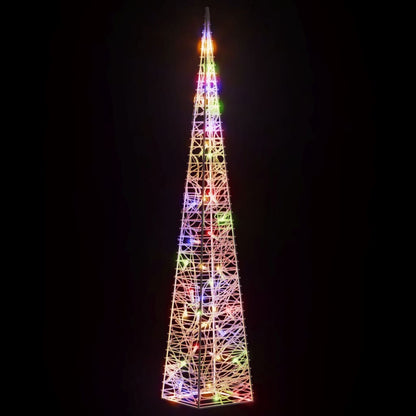 LED-Leuchtkegel Acryl Deko Mehrfarbig 90 cm