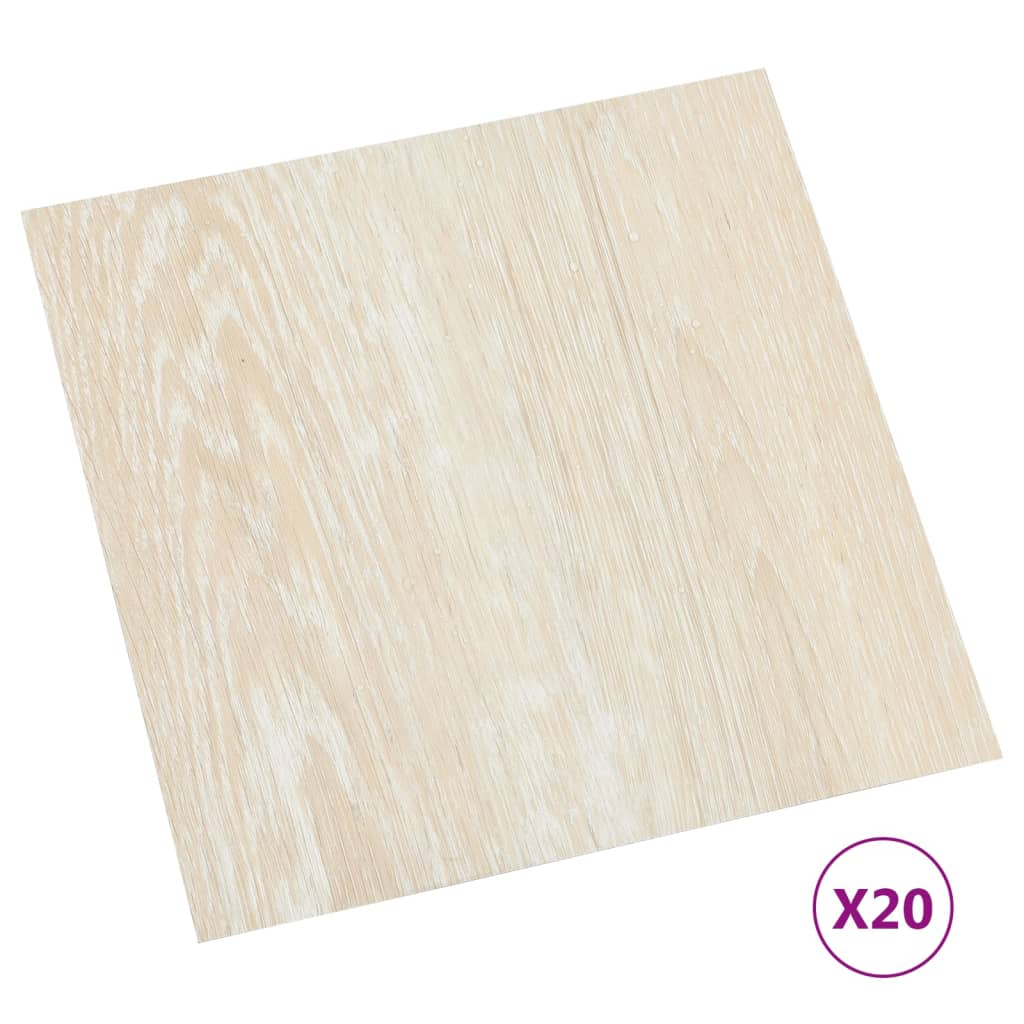 PVC-Fliesen Selbstklebend 20 Stk. 1,86 m² Beige